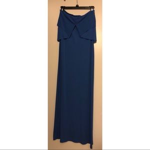 Fighting Eel strapless maxi, S, blue